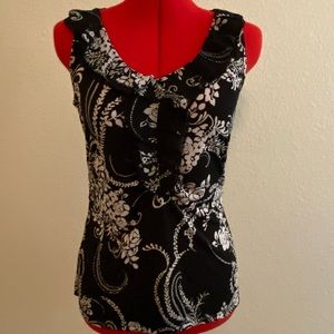 WHBM ruffled collar blouse